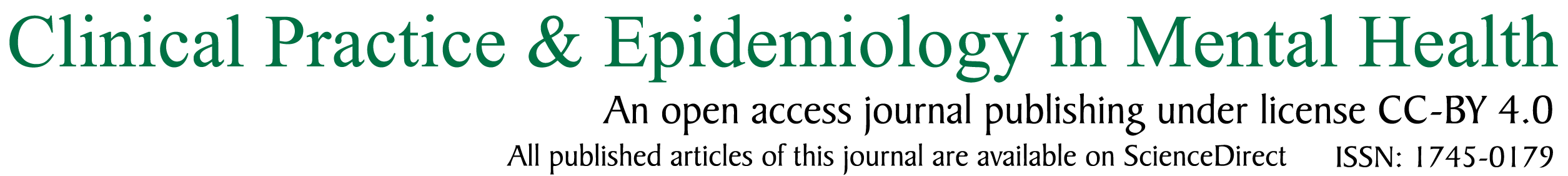 Clinical Practice & Epidemiology in Mental Health 